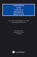 Tristram and Coote's Probate Practice - Jonathan Winegarten, Roland D'Costa, Terry Synak