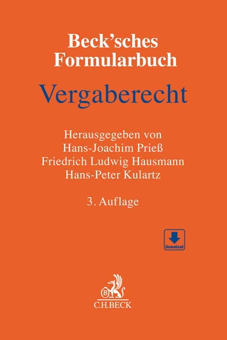 Beck'sches Formularbuch Vergaberecht - 