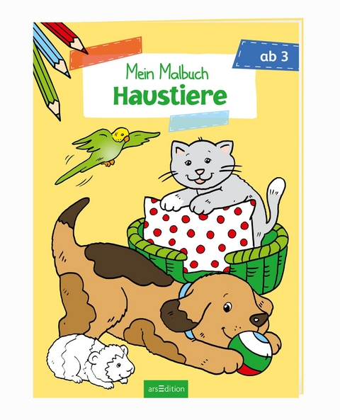 Malbuch ab 3 Jahren - Haustiere VE 5