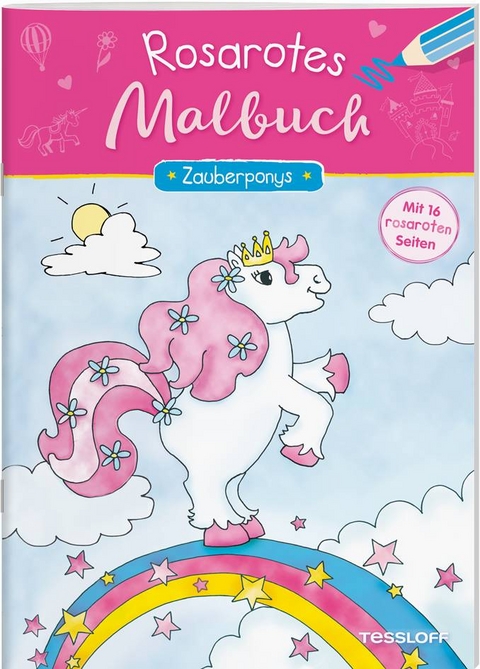 Rosarotes Malbuch. Zauberponys