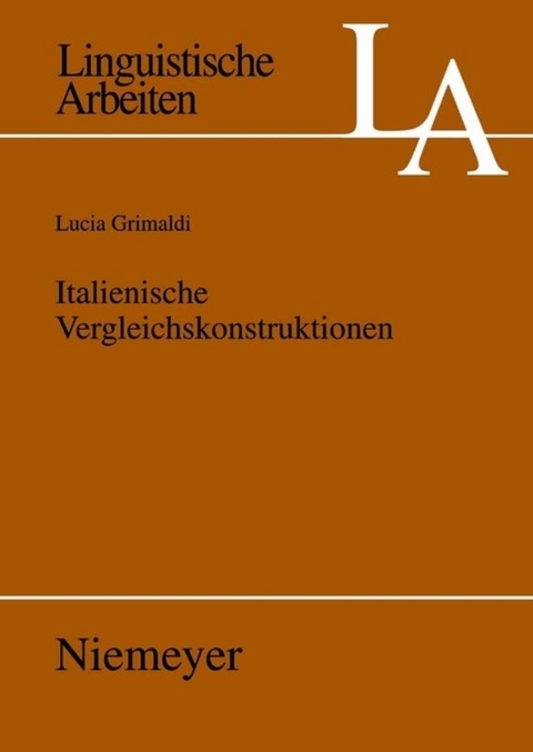 Italienische Vergleichskonstruktionen - Lucia Grimaldi