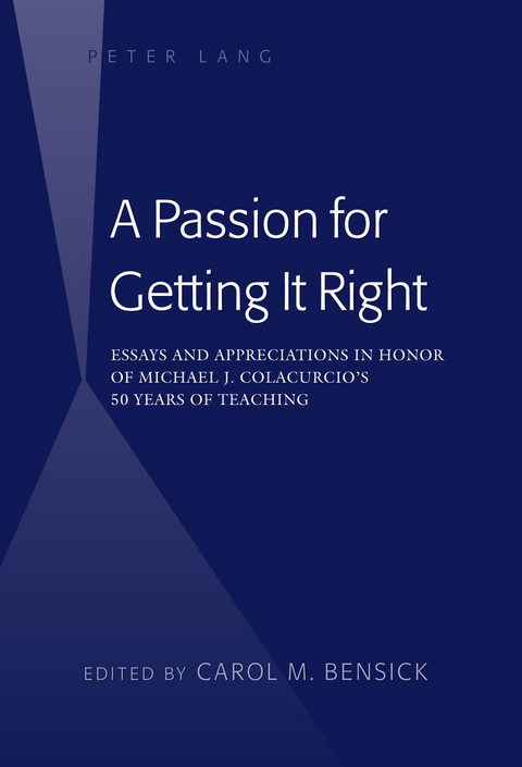 A Passion for Getting It Right - 