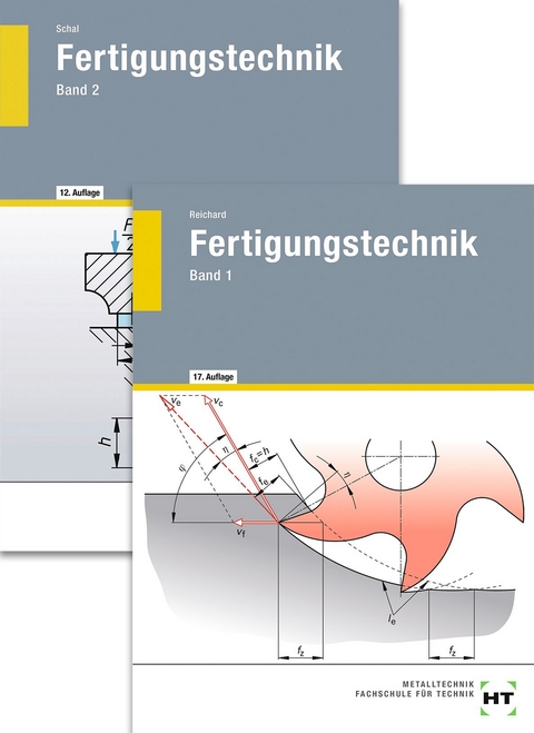 Paketangebot Fertigungstechnik Band 1 und 2 - Lothar Landt, Josef Pitz, Alfred Reichard, Werner Ricker, Willy Schal, Peter Weiss