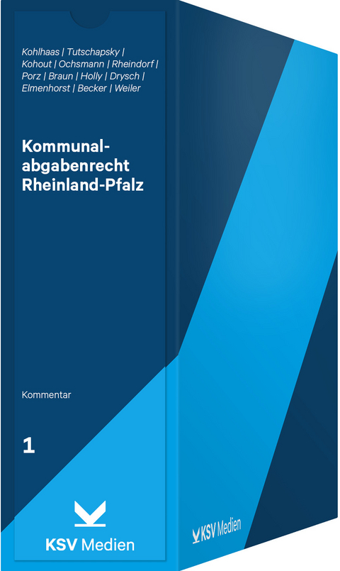 Kommunalabgabenrecht Rheinland-Pfalz Von Richard Kohlhaas | ISBN 978-3 ...