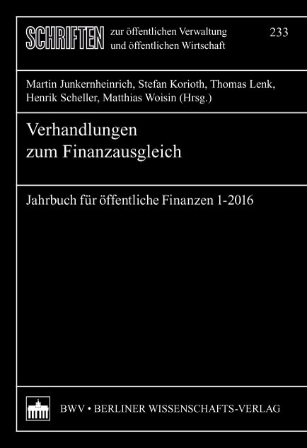 Jahrbuch für öffentliche Finanzen (2016) 1 - 