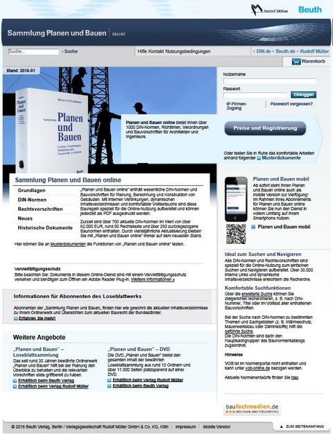 Planen und Bauen online