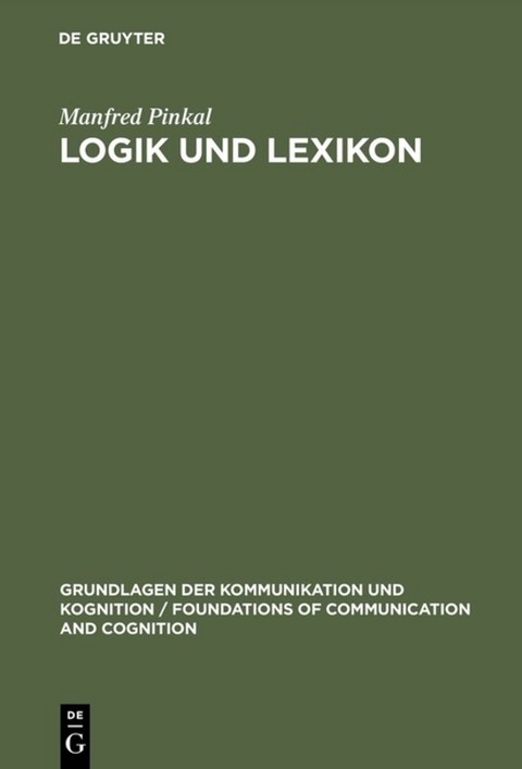 Logik und Lexikon - Manfred Pinkal