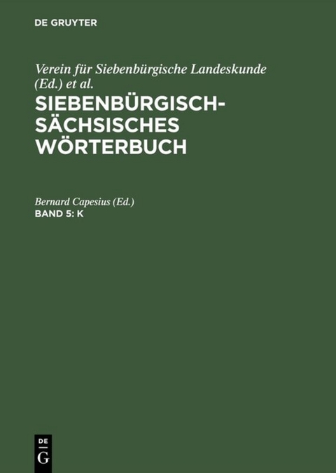 Siebenbürgisch-Sächsisches Wörterbuch / K - 