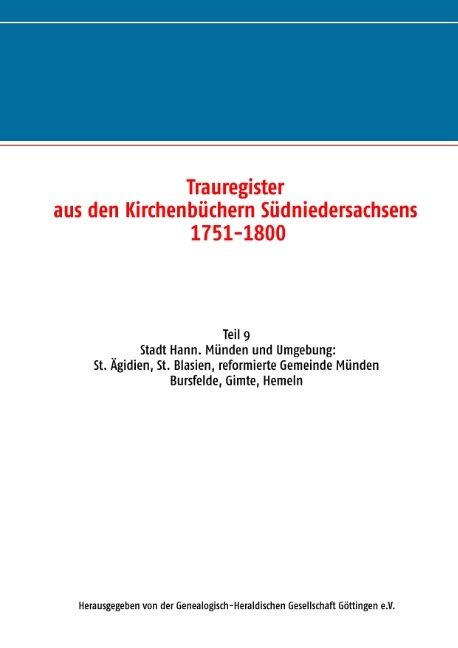 Trauregister aus den Kirchenbüchern Südniedersachsens 1751-1800 - 