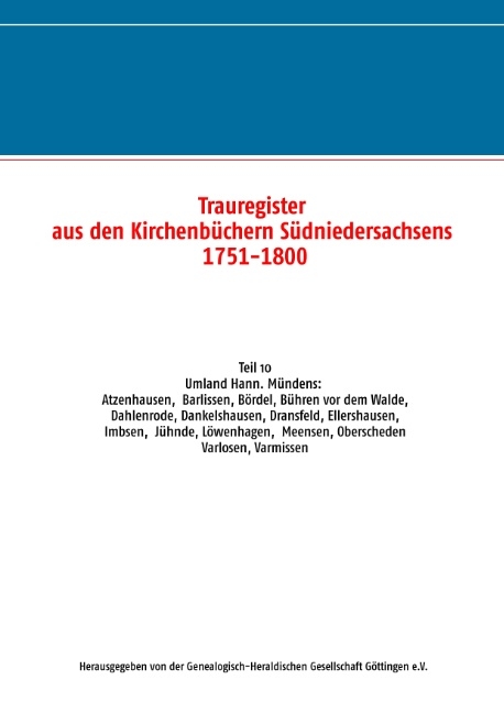 Trauregister aus den Kirchenbüchern Südniedersachsens 1751-1800 - 