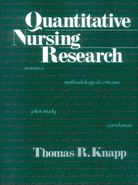 Quantitative Nursing Research -  Thomas R. Knapp