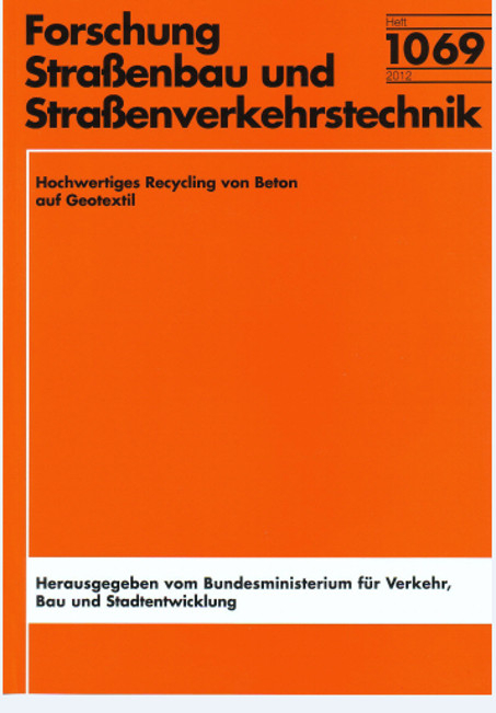 Hochwertiges Recycling von Beton auf Geotextil - Wolfgang Weingart, Marko Wieland