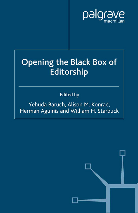 Opening the Black Box of Editorship - 