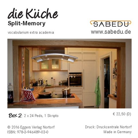 die Küche, Split-Memory + Arbeitsheft, SABEDU Box 02 - Margret Riemann-Eggers