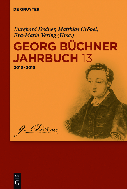 Georg Büchner Jahrbuch / 2013–2015