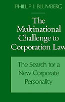Multinational Challenge to Corporation Law -  Phillip I. Blumberg