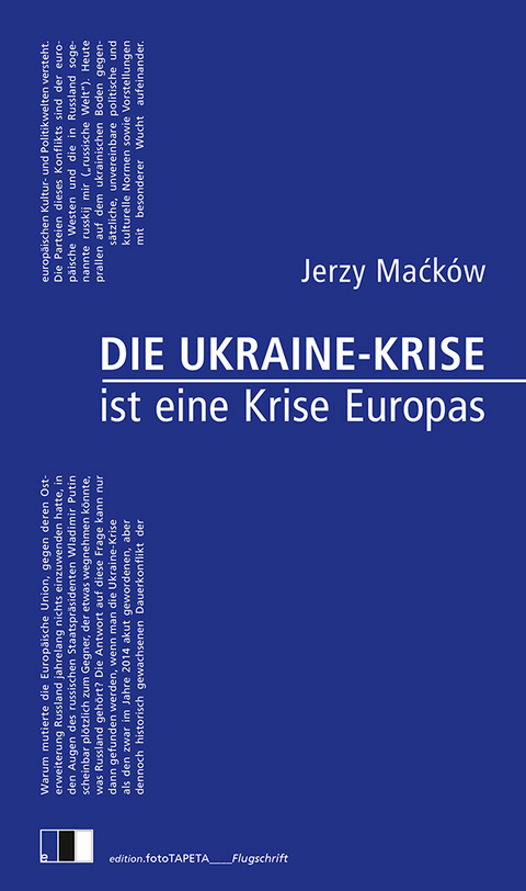 Die Ukraine-Krise ist eine Krise Europas - Jerzy Maćków