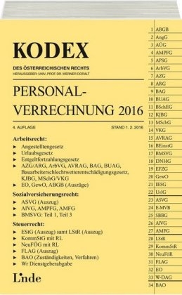 KODEX Personalverrechnung 2016 - Josef Hofbauer