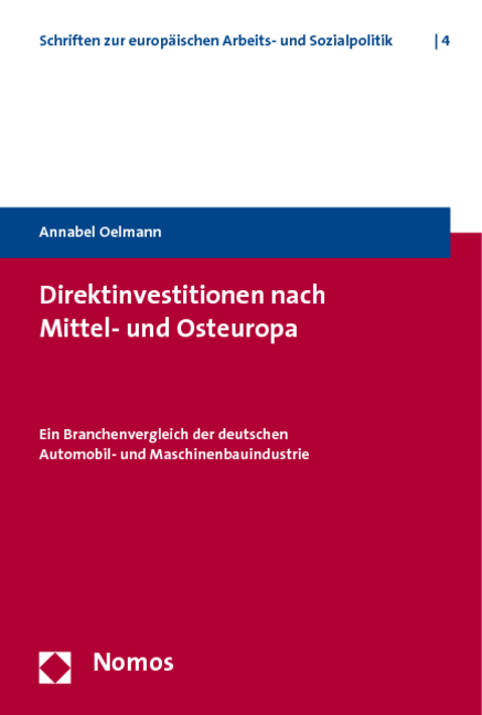 Direktinvestitionen nach Mittel- und Osteuropa - Annabel Oelmann