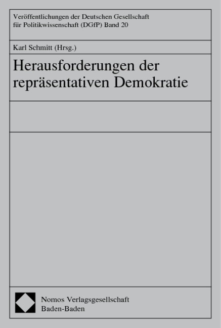 Herausforderungen der repräsentativen Demokratie - 