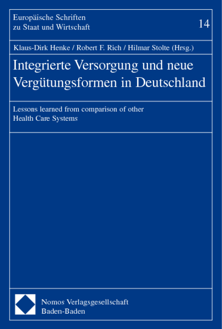 Integrierte Versorgung und neue Vergütungsformen in Deutschland - 