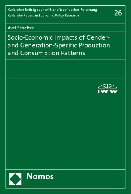 Socio-Economic Impacts of Gender- and Generation-Specific Production and Consumption Patterns - Axel Schaffer