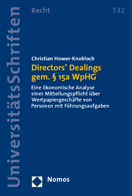 Directors' Dealings gem. § 15a WpHG - Christian Hower-Knobloch