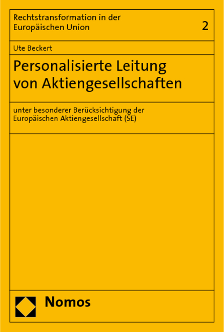 Personalisierte Leitung von Aktiengesellschaften - Ute Beckert