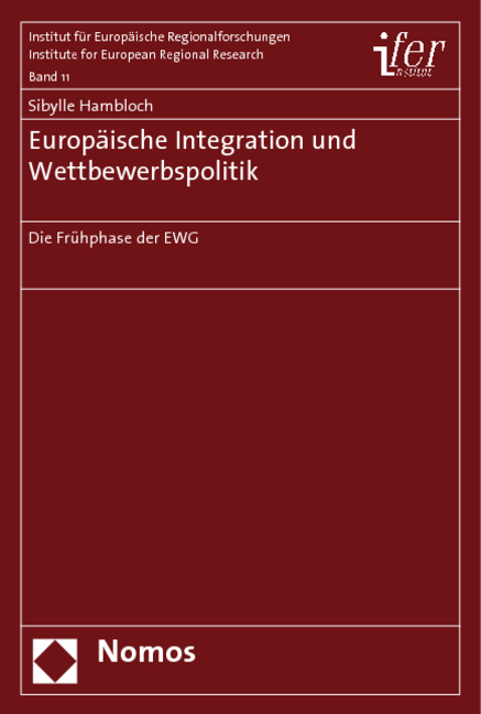 Europäische Integration und Wettbewerbspolitik - Sibylle Hambloch