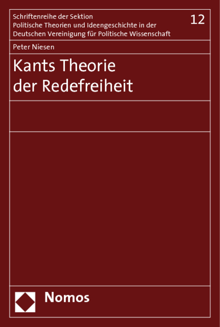 Kants Theorie der Redefreiheit - Peter Niesen