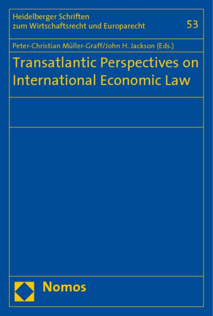 Transatlantic Perspectives on International Economic Law - 