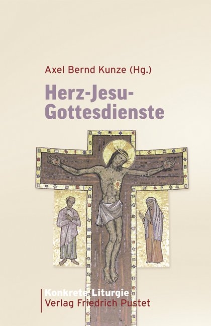 Metall Grabkreuz mit Herz Jesu kaufen