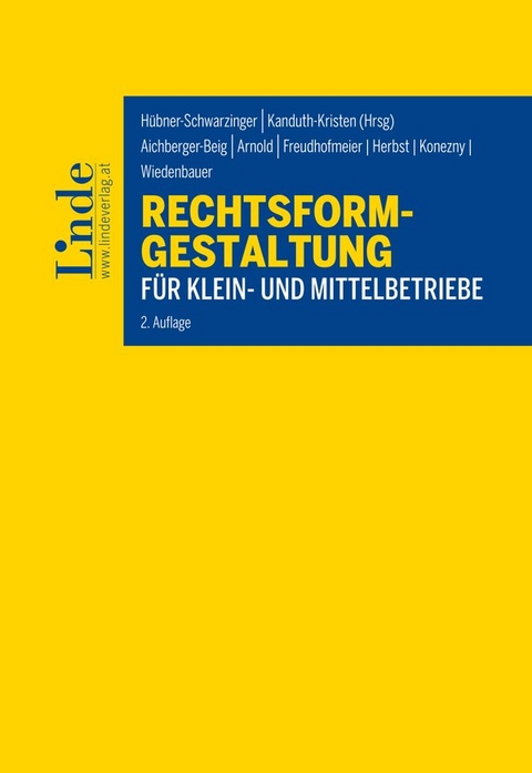 Rechtsformgestaltung für Klein- und Mittelbetriebe - 