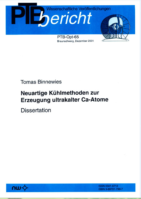 Neuartige Kühlmethoden zur Erzeugung ultrakalter Ca-Atome