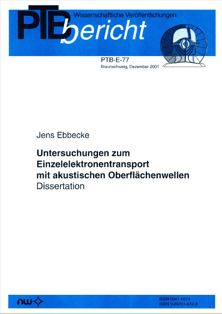 Untersuchungen zum Einzelelektronentransport mit akustischen Oberflächenwellen