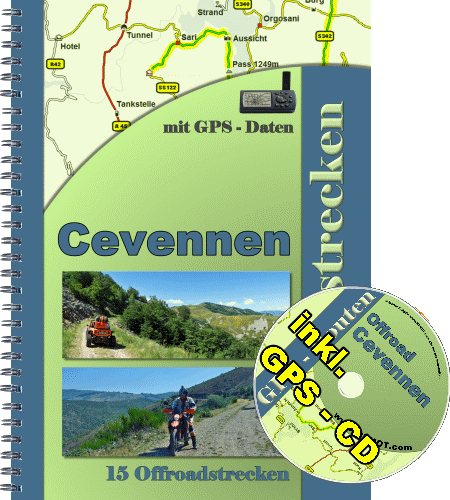 15 Offroadstrecken Cevennen ( Frankreich ) mit GPS CD - MDMOT MDMOT
