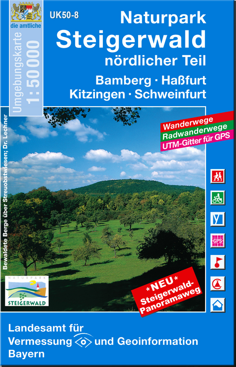 UK50-8 Naturpark Steigerwald nördlicher Teil - Breitband und Vermessung Landesamt für Digitalisierung  Bayern