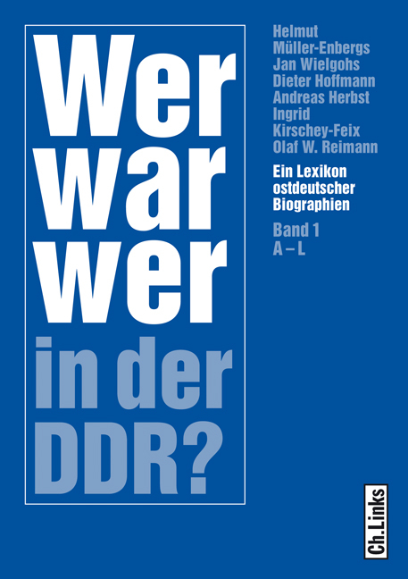 Wer war wer in der DDR? - 