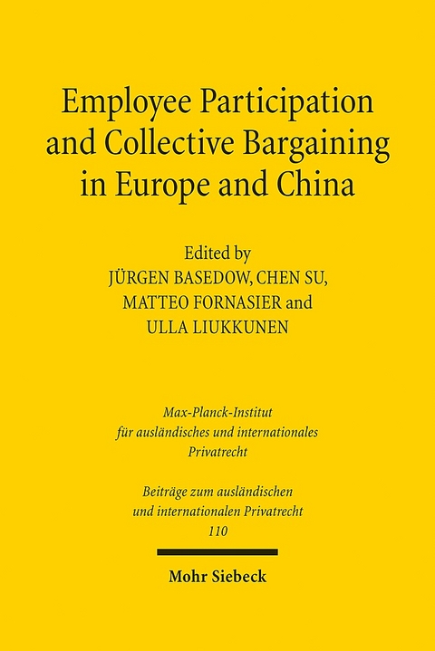 Employee Participation and Collective Bargaining in Europe and China - 