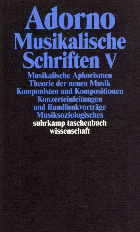 Gesammelte Schriften in 20 Bänden - Theodor W. Adorno