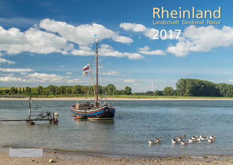 Rheinland 2017 Wandkalender A4 quer Spiralbindung 28 Blatt mit 54 Seiten - 