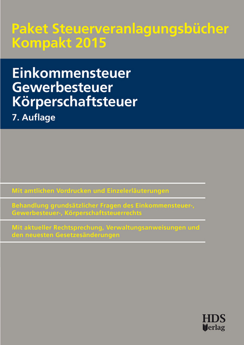 Paket Steuerveranlagungsbücher Kompakt 2015 - Thomas Arndt, Uwe Perbey
