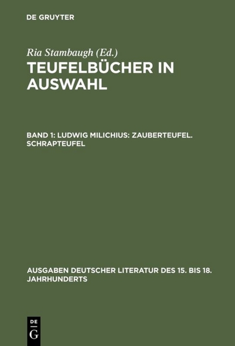 Teufelbücher in Auswahl / Ludwig Milichius: Zauberteufel. Schrapteufel - 