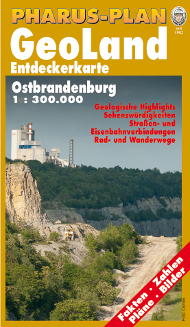 Pharus-Plan GeoLand. Entdeckerkarte Ostbrandenburg 1 : 300.000. - 