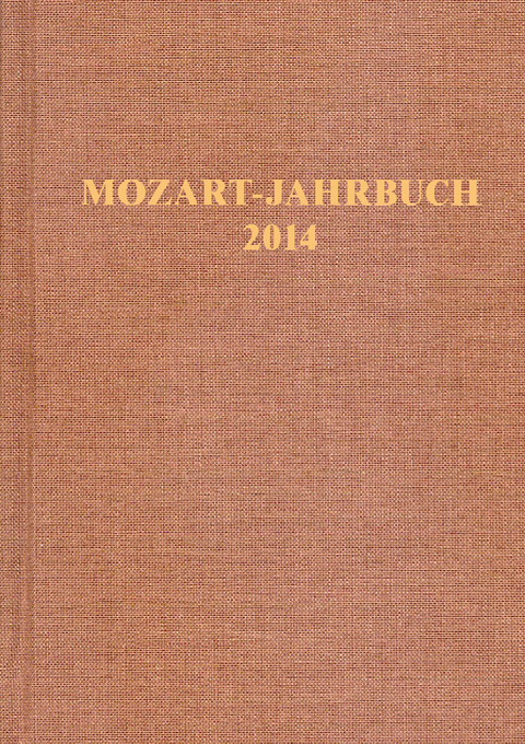 Mozart-Jahrbuch / Mozart-Jahrbuch 2014