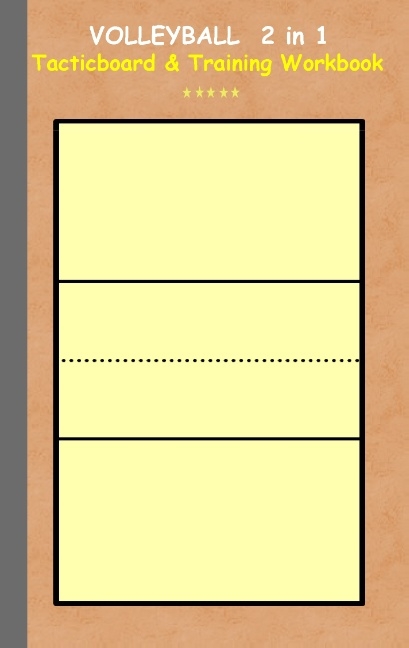 Volleyball 2 in 1 Tacticboard and Training Workbook - Theo von Taane