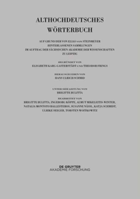 Althochdeutsches Wörterbuch / Band VII: O – R. 1. und 2. Lieferung (o bis ouga) - 