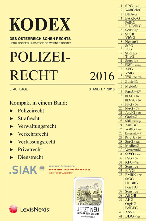 KODEX Polizeirecht 2016