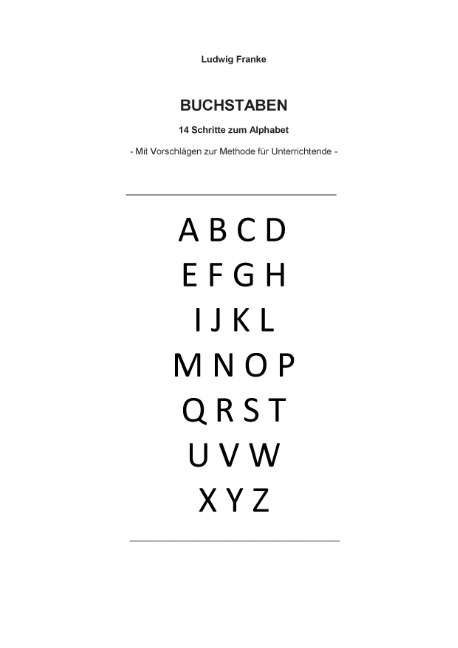 Buchstaben - Ludwig Franke