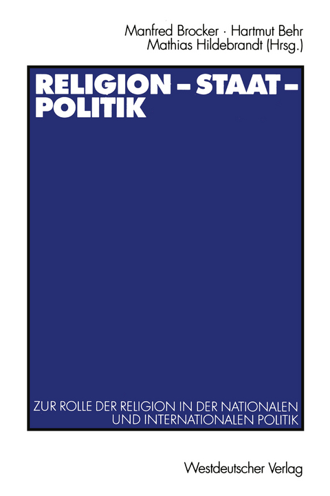Religion — Staat — Politik - 